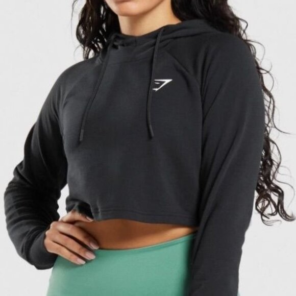 Gymshark Training Cropped Hoodie Sz M - Picture 1 of 8